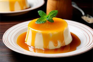 flan de café