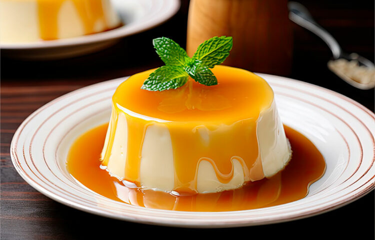 flan de café